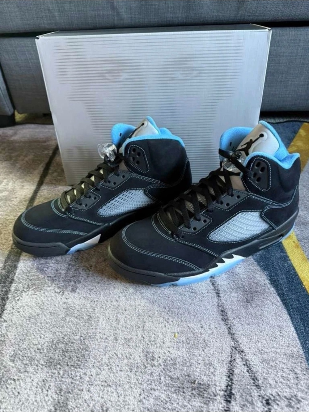 Jordan 5 UNC black - Picture 3 of 4
